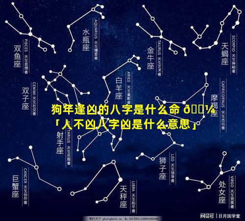 狗年逢凶的八字是什么命 🌼 「人不凶八字凶是什么意思」